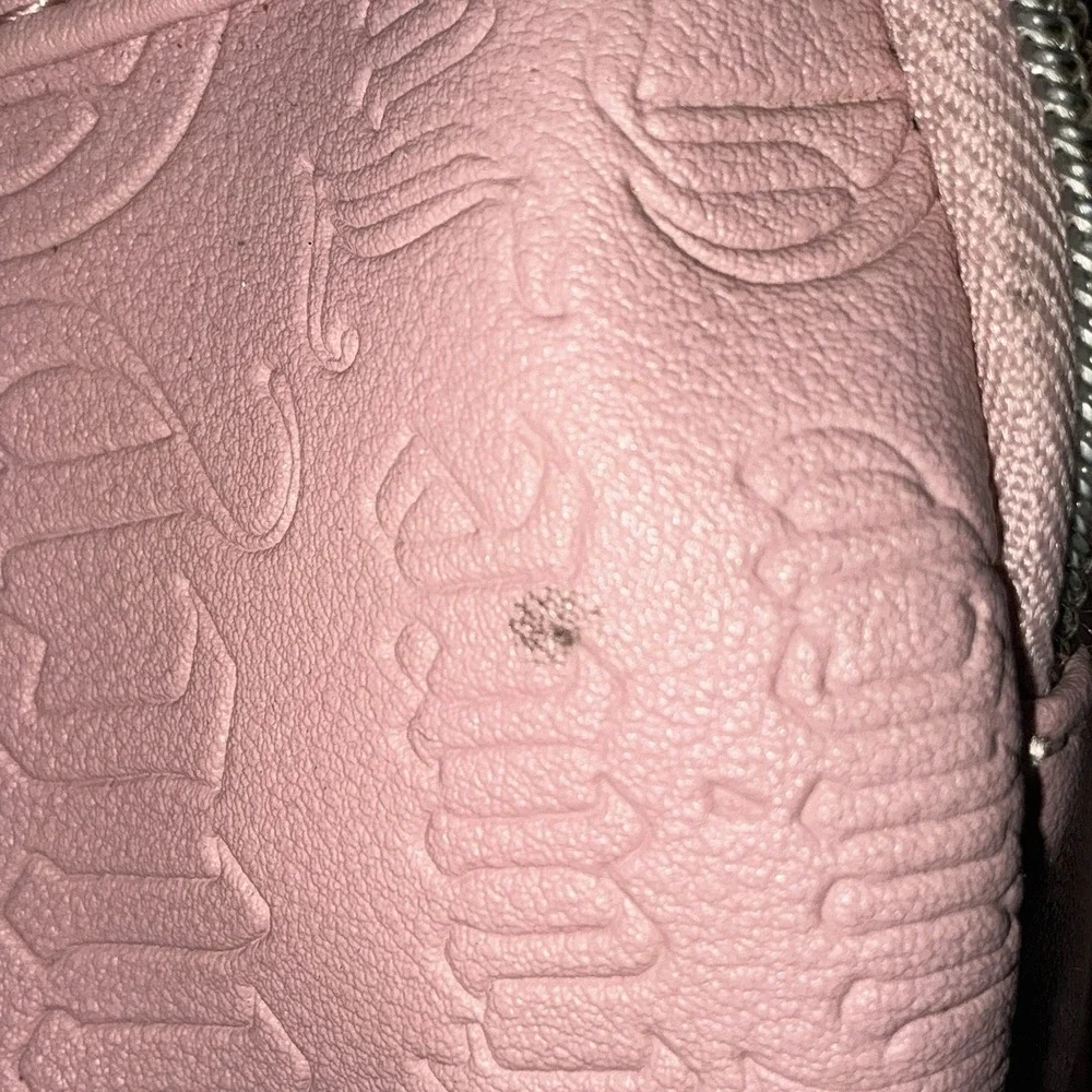 Juicy Couture Backpack Pink Embossed Logo Handbag School Work Lightweight